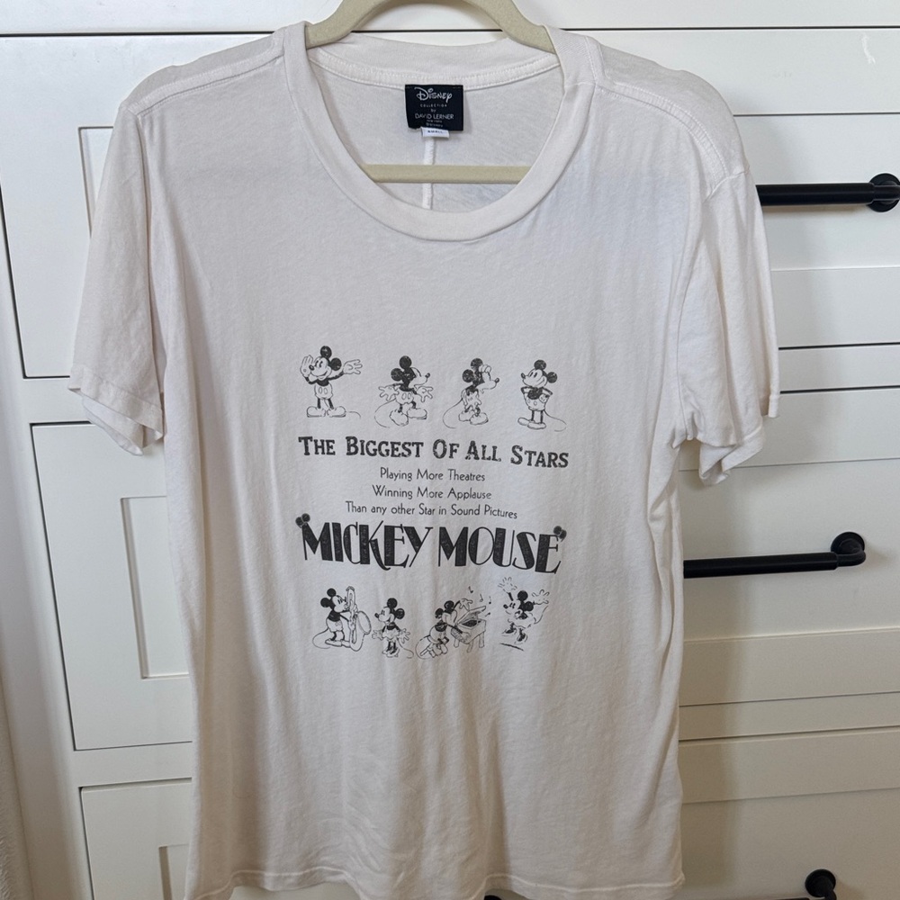 Disney Cream Mickey Mouse Tee David Lerner